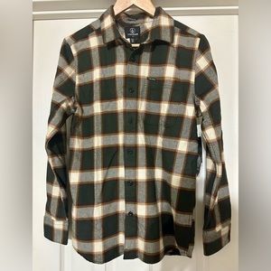 Volcom long sleeve plaid flannel shirt